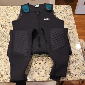 NRS Farmer John Black Wetsuit with Teal Accents.  Size XXL Men